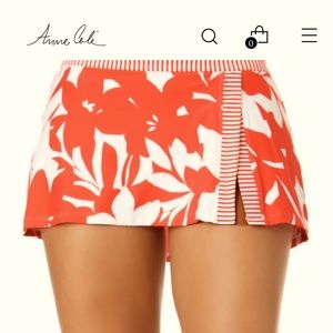 Anne Cole banded side skirted swim bottom